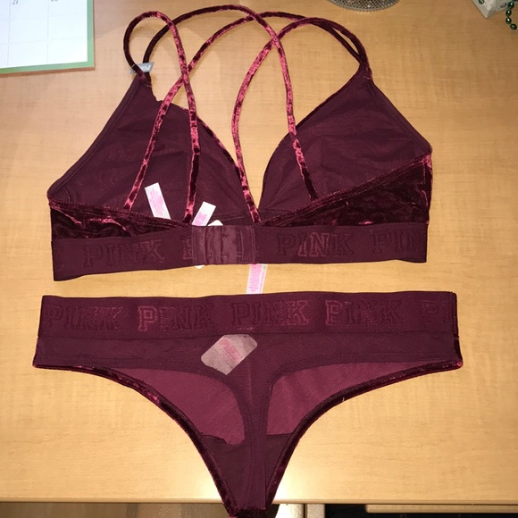 Victoria's Secret PINK velvet set - Picture 2 of 4